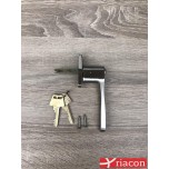 Jasa lockable window handle with 6 pin cyl. - Supply and Fit Only